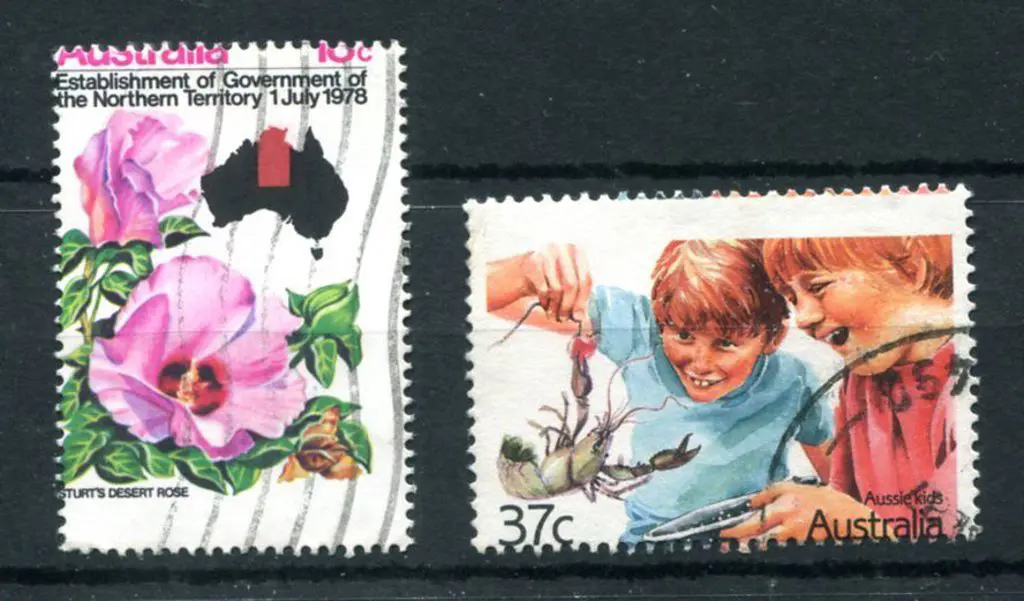 1978 18c NT Govt with 4mm perf shift up & 2mm left ... Image 1++