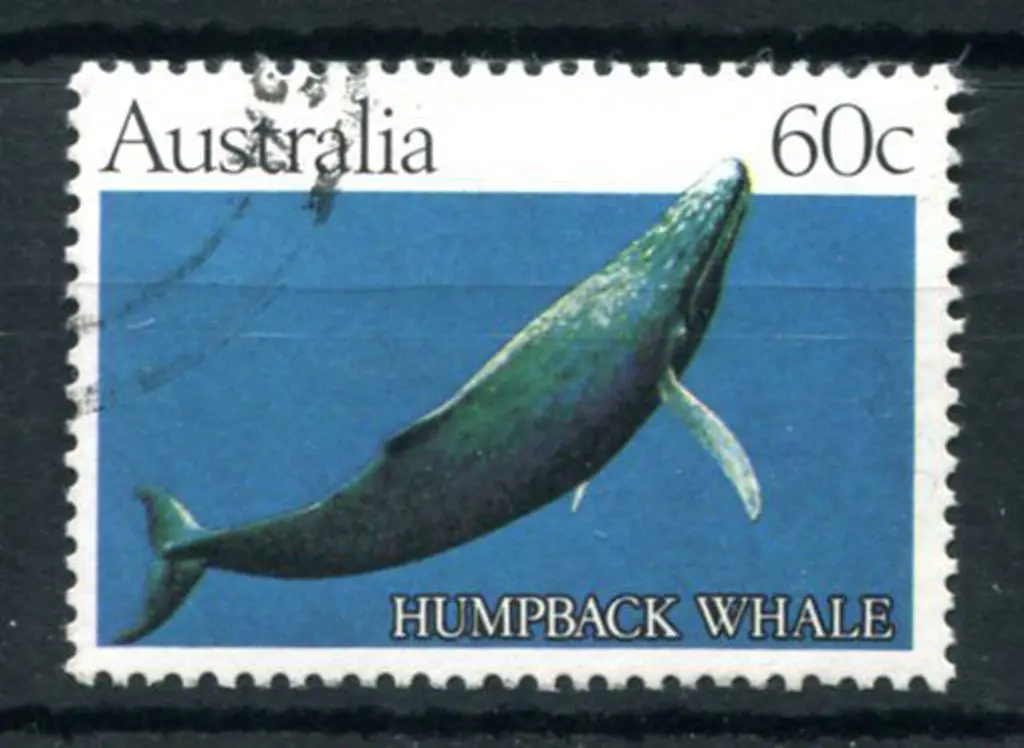 1982 60c Humpback Whale as above but fine used ... Image 1++