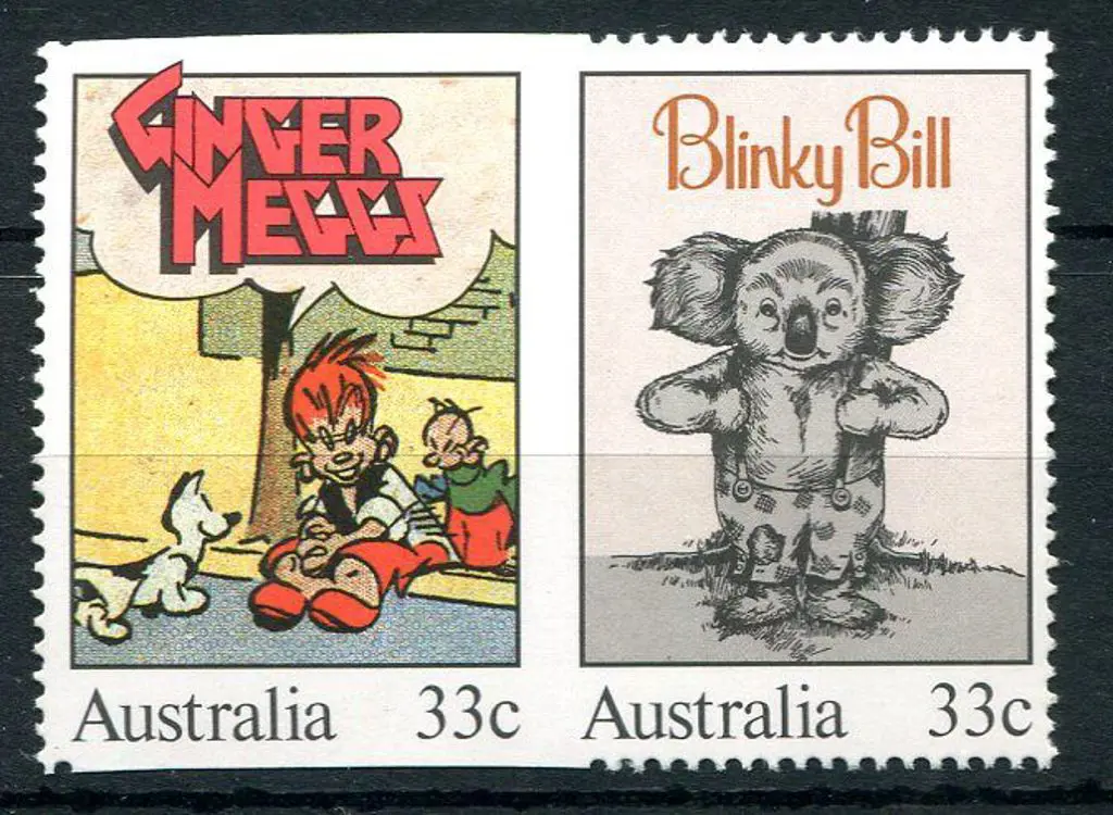 1985 33c Children's Books "Ginger Megs" & "Blinky ... Image 1++