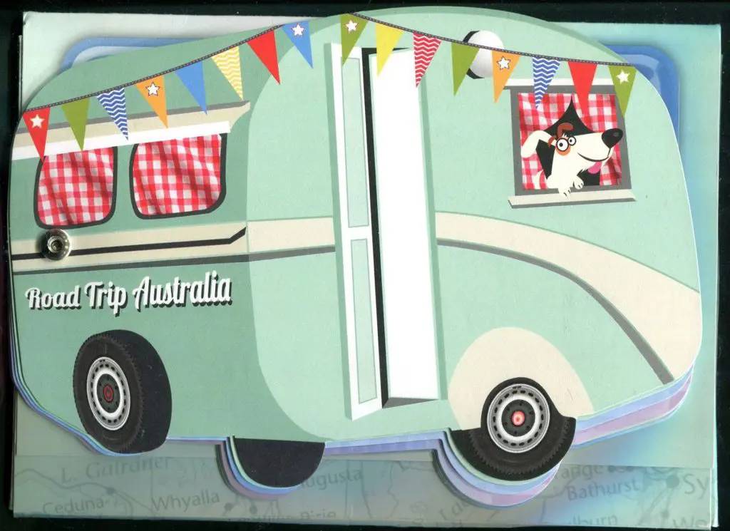 2013 "Road Trip" Caravan shaped pres folder ... Image 1++