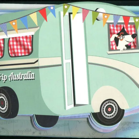 2013 "Road Trip" Caravan shaped pres folder ...