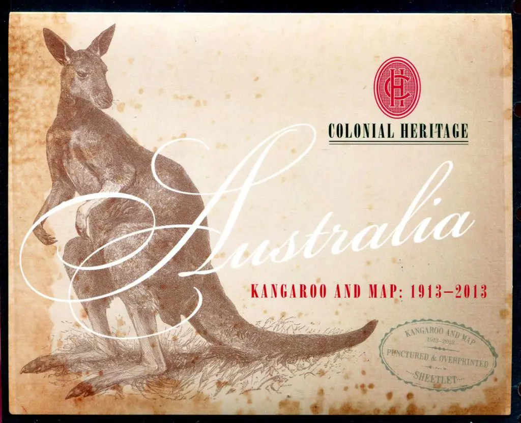 2013 $100 Kangaroo & Map sheetlet of 10 x $10 with ... Image 1++