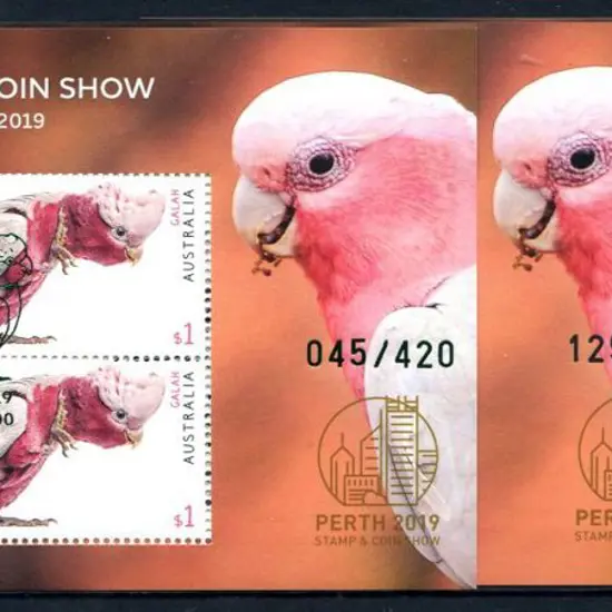 2019 (29th-31st Mar) $4 Galah Perth Stamp & Coin ...