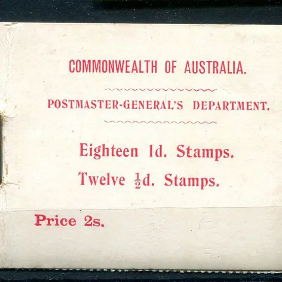 1913 2/- red on pink surfaced card. Inside covers ...