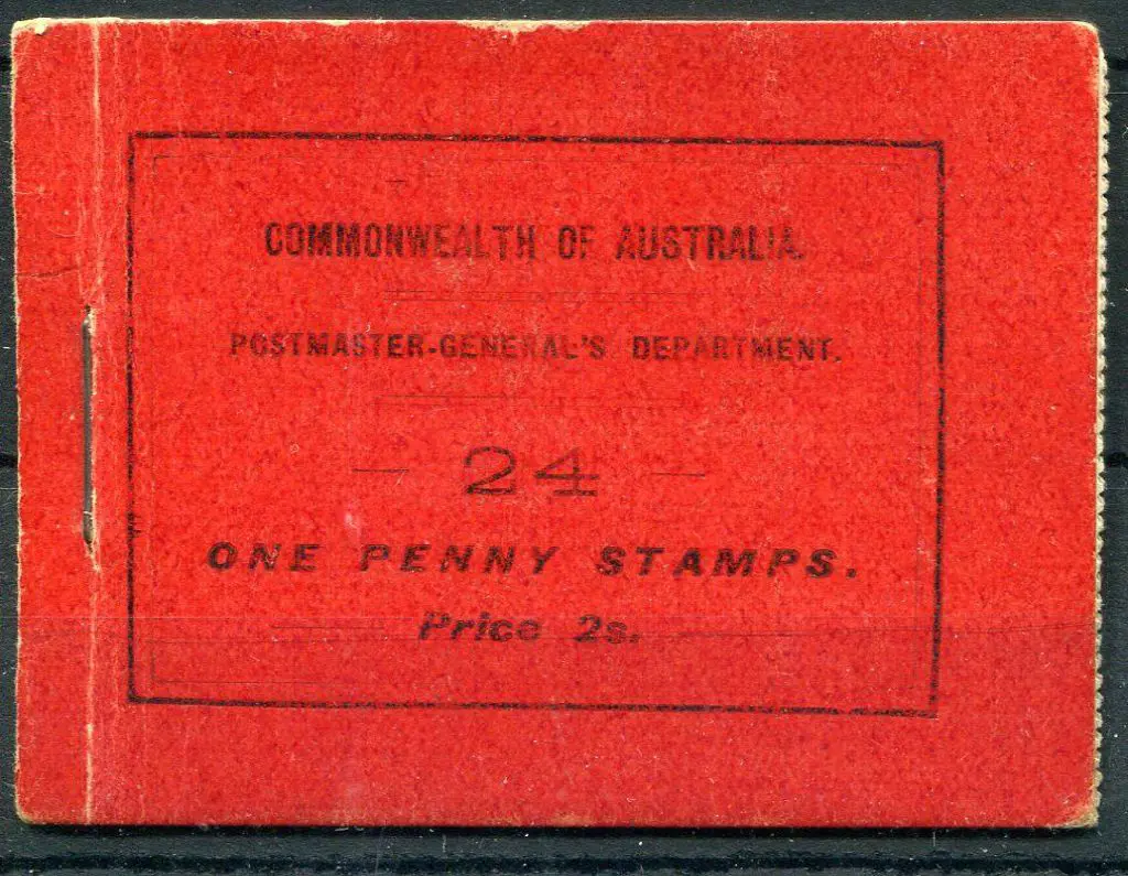 1917 2/- black on bright red cover & fawn inside. ... Image 1++
