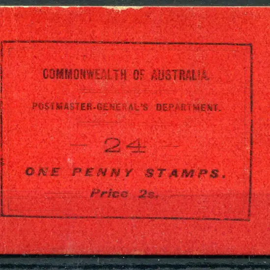 1917 2/- black on bright red cover & fawn inside. ...