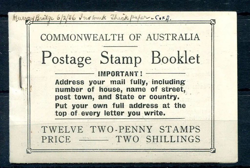 1934 2/- black on pale cream with 12 x 2d red KGV, ... Image 1++