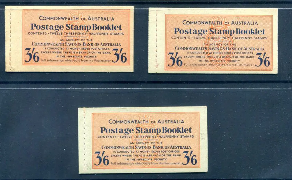 1952/32 3/6d KGV in all 3 text types incl both ... Image 1++