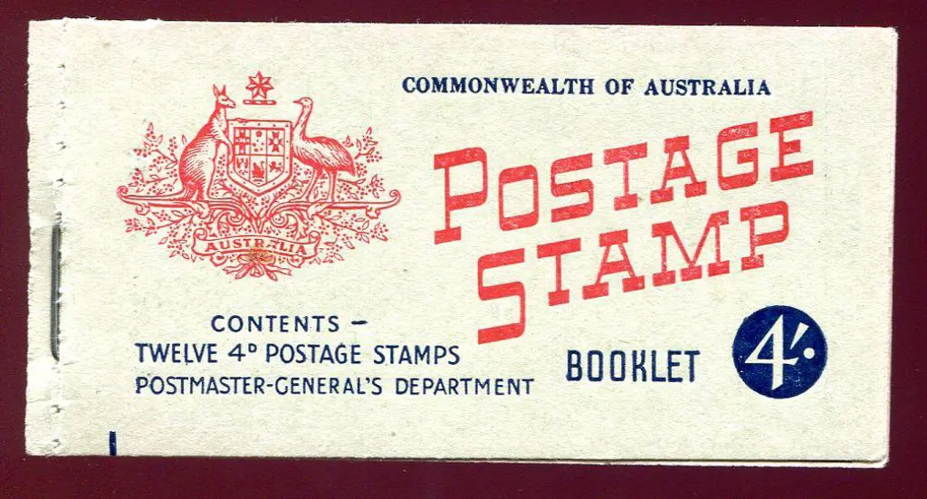 1957 4/- red & blue on green cover with stitched ... Image 1++