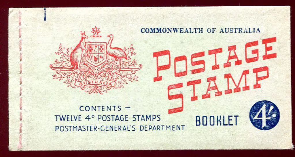 1958 4/- red & blue on green cover with tropical ... Image 1++