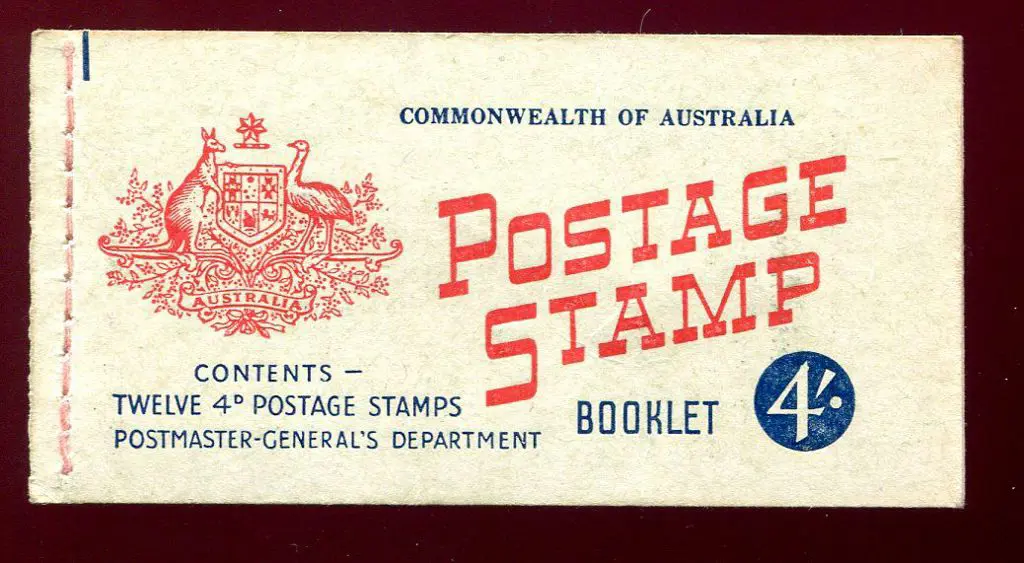 1959 4/- red & blue on green cover with pink ... Image 1++