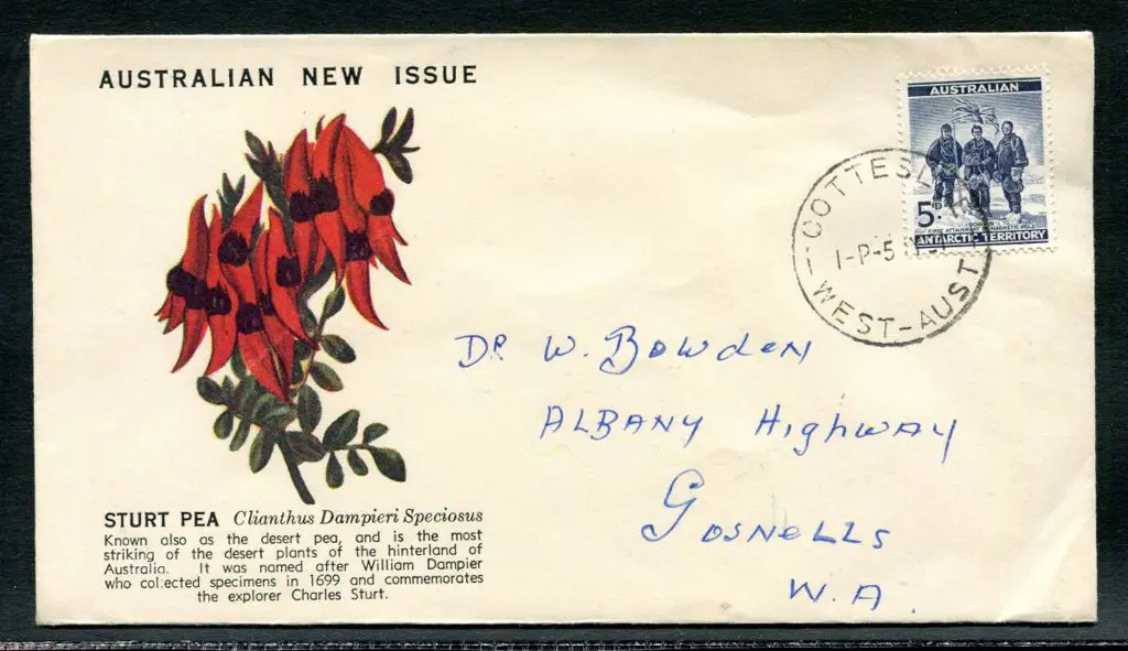1961 (5th July) AAT 5d Shackleton on Boans illust ... Image 1++