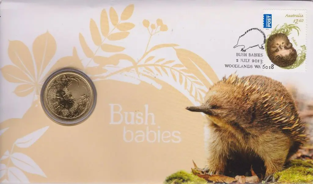 2013 (2nd July) Bush Babies - Echidna with $1 ... Image 1++