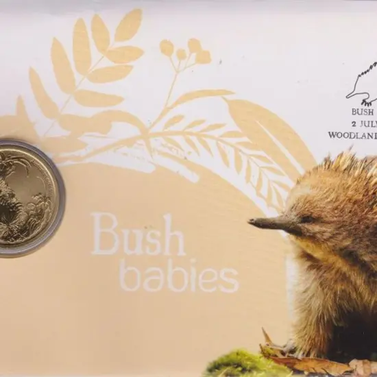 2013 (2nd July) Bush Babies - Echidna with $1 ...