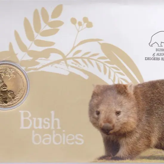 2013 (6th Aug) Bush Babies - Wombat with $1 Perth ...