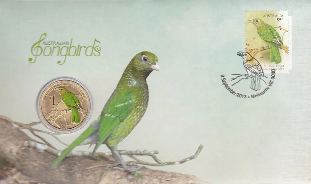 2013 (3rd Sept) Australian Songbirds with $1 Perth ... Image 1++