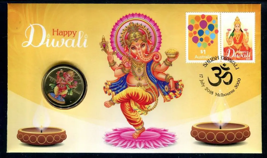 2018 (17th July) Happy Diwali matching Perth Mint ... Image 1++