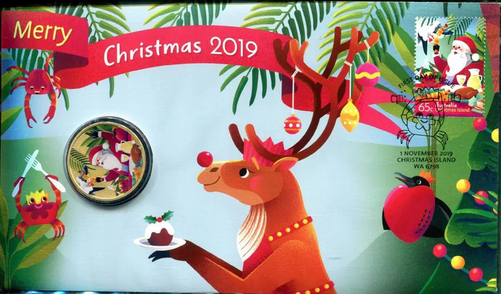 2019 (1st Nov) "Merry Christmas" with $1 Perth ... Image 1++