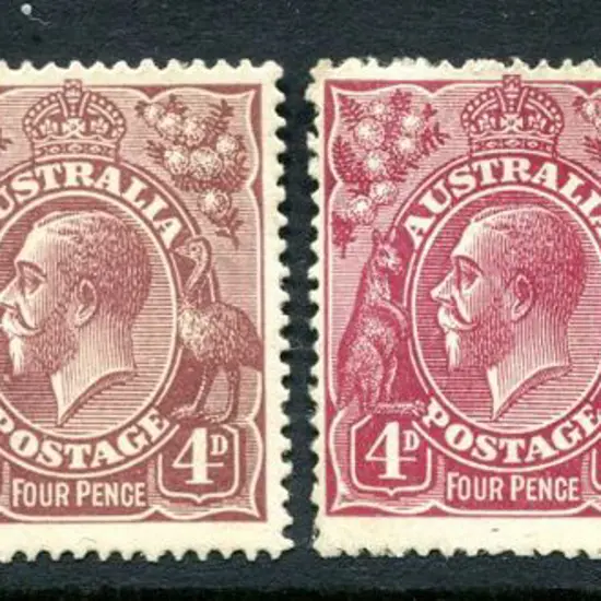 KGV 1920-21 Colour Trials 1920 (31st Dec) 4d ...