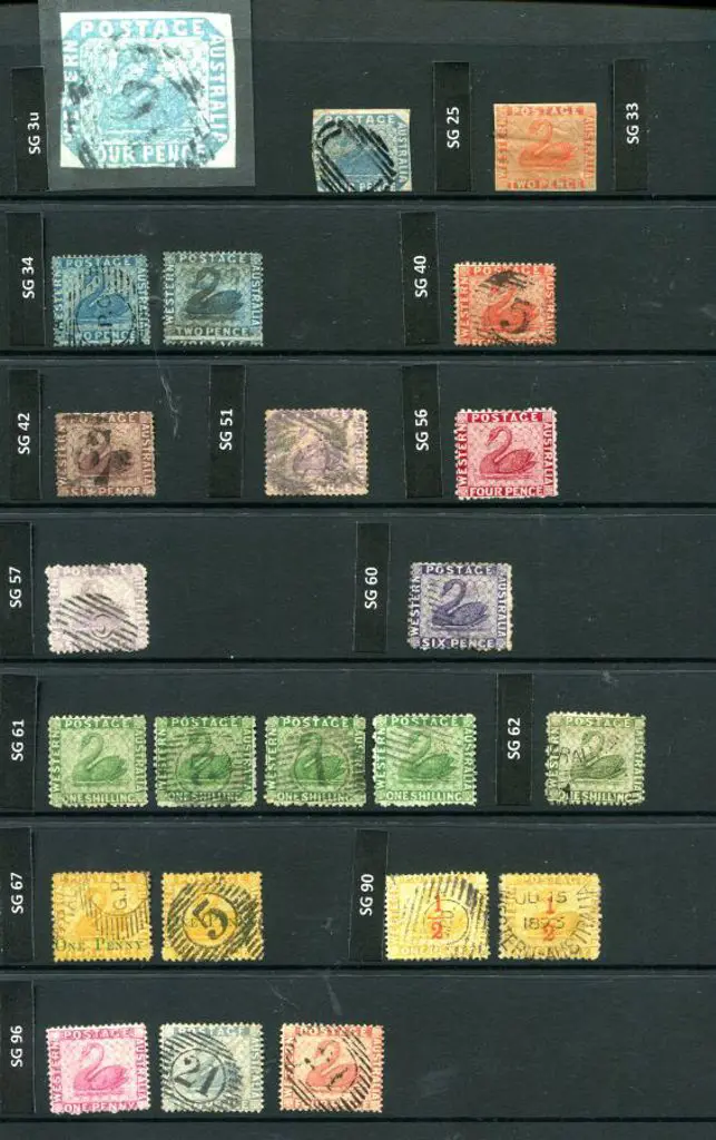 1854-1907 Selection on 2 Hagner sheets noting 1854 ... Image 1++