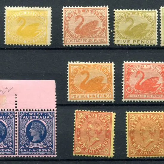 1902-1911 1d to 5/- V/CR Wmk, perf. 12 x 12½ ...