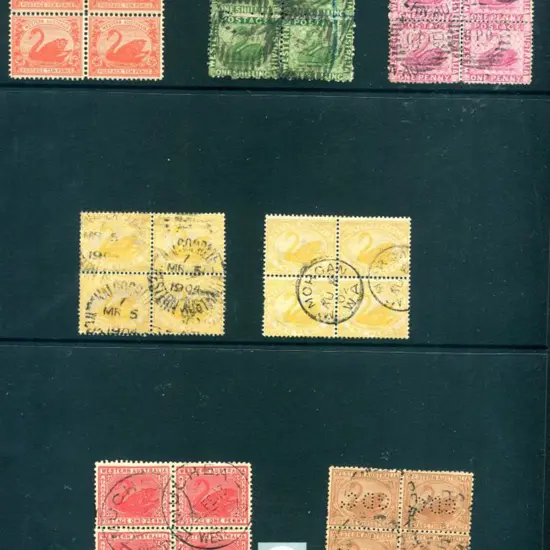 Blocks of 4 Hagner sheet with 7 blocks incl 10d ...