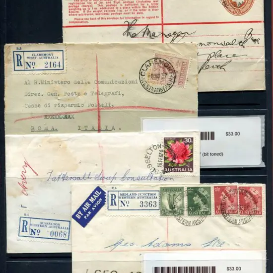 Commercial Covers 1937-1990 bundle of 90 with ...