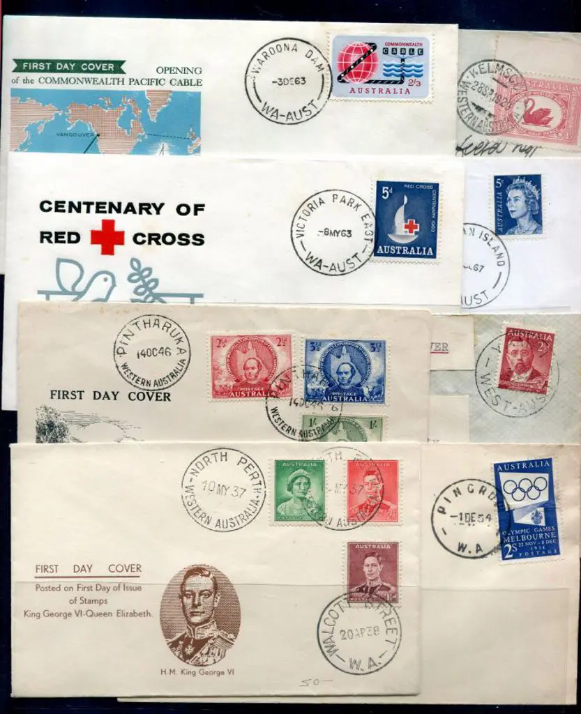 First Day Covers 1929-1984 selection of plain ... Image 1++