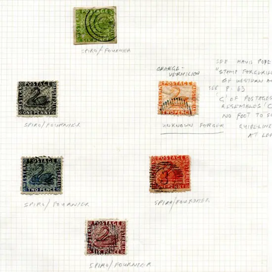 Forgeries 1870-1880 Spiro/Fourniers incl 6d green ...