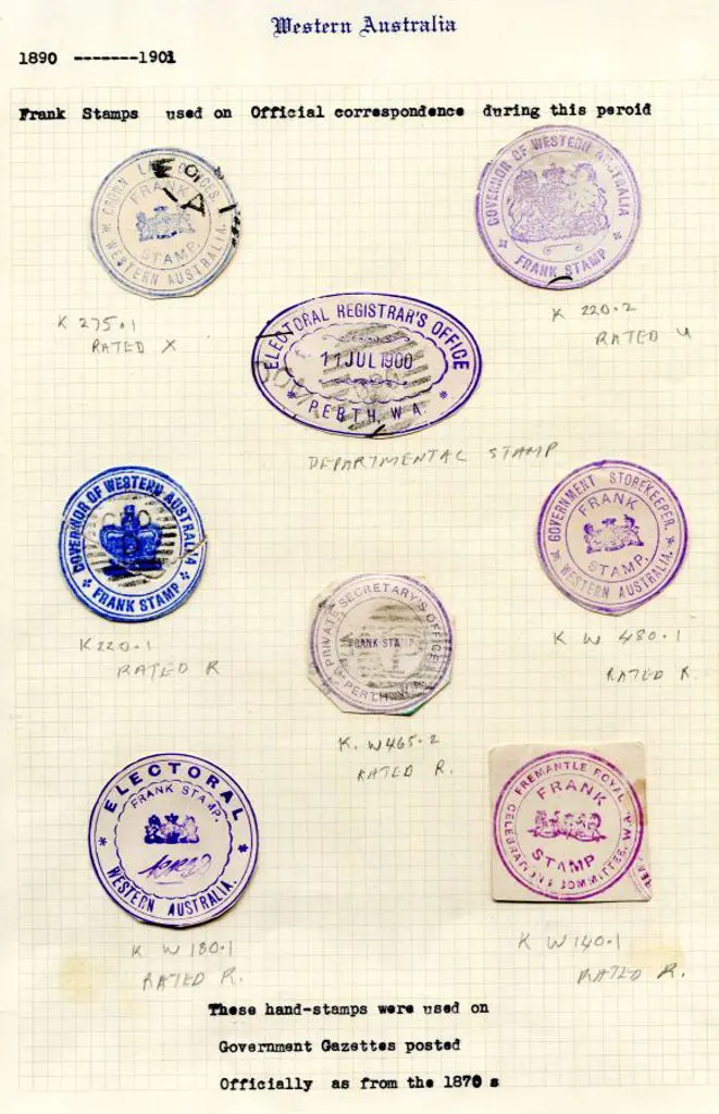 Frank Stamps 1890/1901 selection on small pieces ... Image 1++