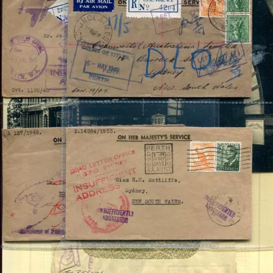 Official Mail 1945-1965 Perth Titles Office ...
