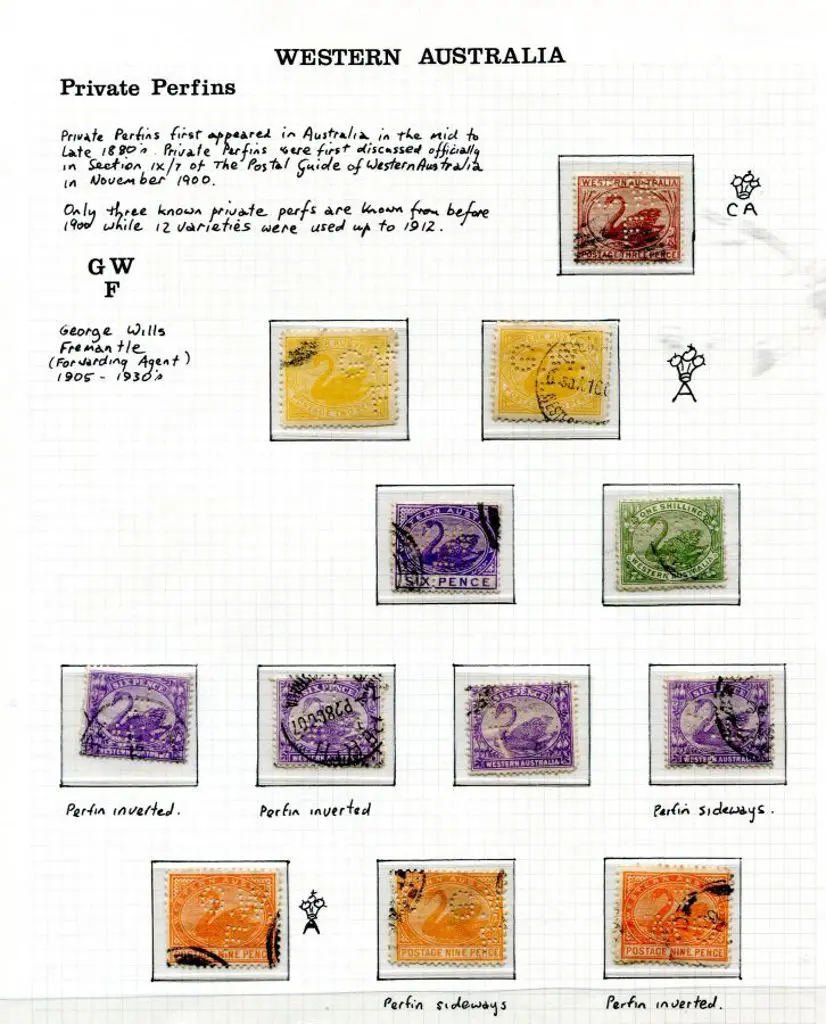 Perfins Private types with a small study on album ... Image 1++