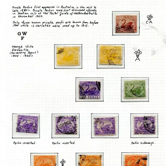 Perfins Private types with a small study on album ...