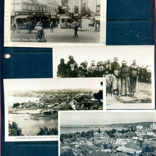Postcards 1900-1930 selection with 8 b&w & one ...
