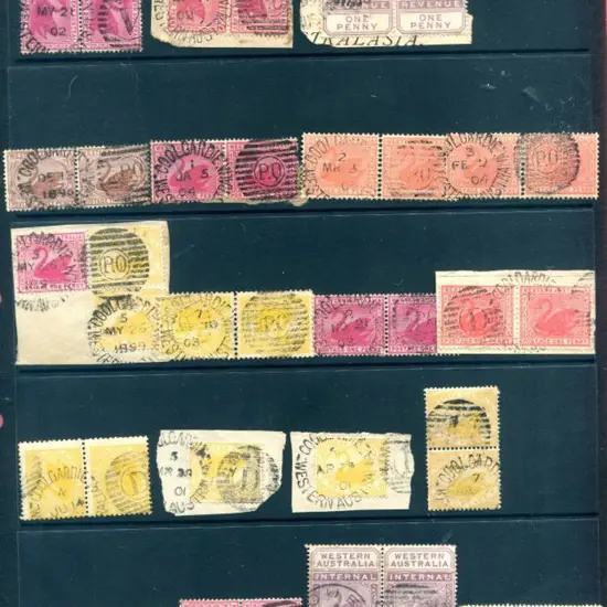 Postmarks Duplex range on 2 Hagners with selected ...