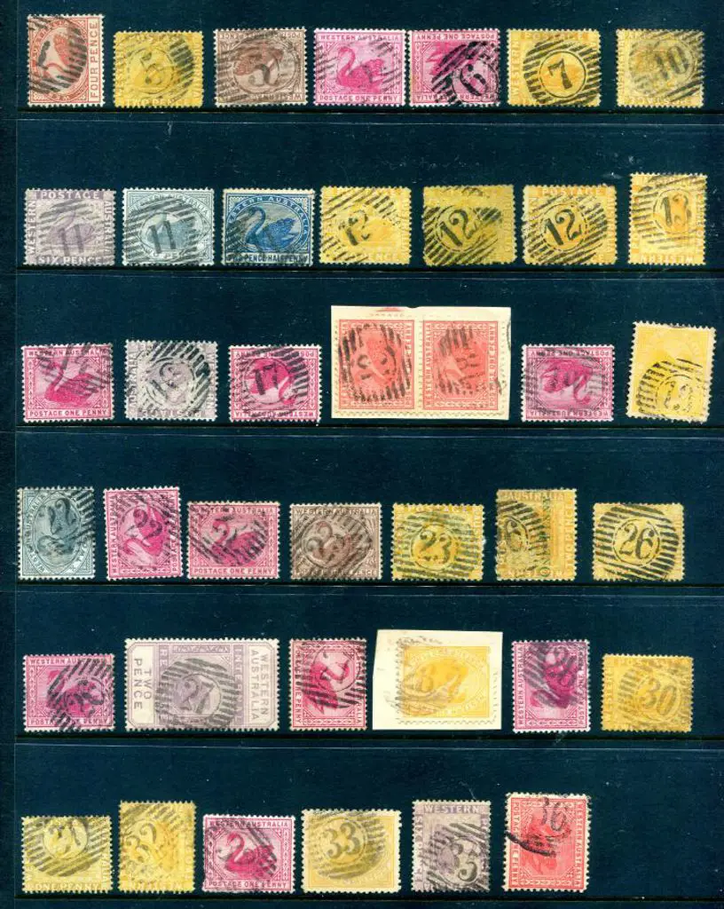 Postmarks Obliterator collection on 3 Hagners incl ... Image 1++
