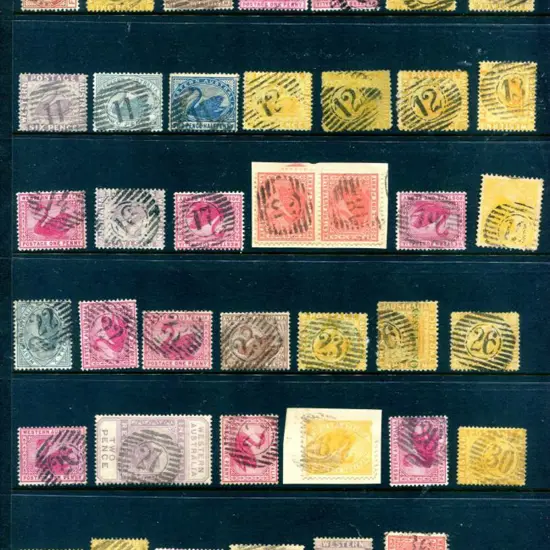 Postmarks Obliterator collection on 3 Hagners incl ...