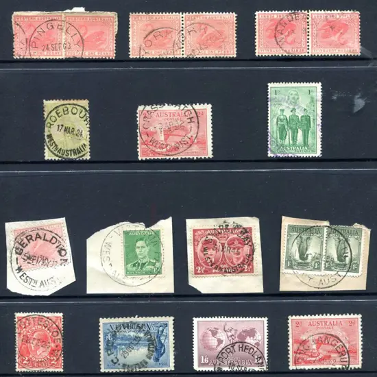 Postmarks Range of better complete strikes incl ...