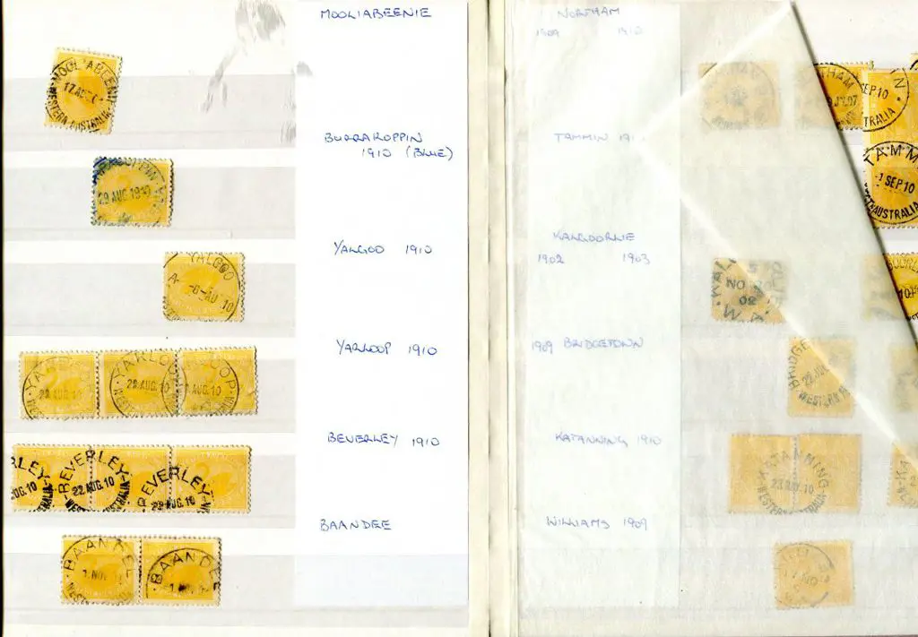 Postmarks Selection on swans in small stockbook ... Image 1++