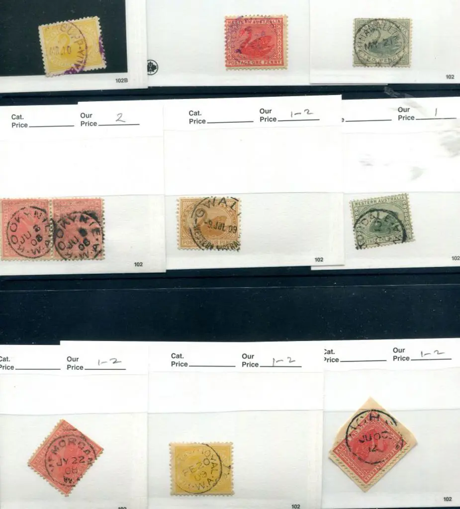 Postmarks Selection of 13 different with 1-2 ... Image 1++