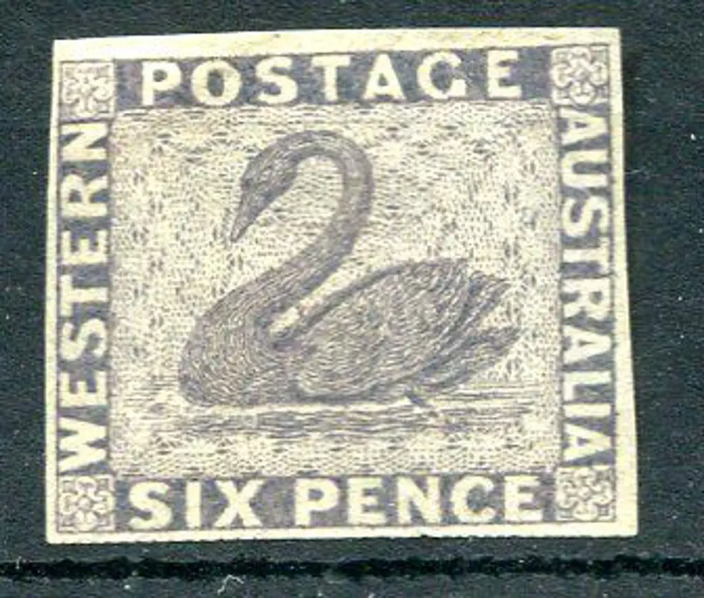 1861 6d dull mauve imperf colour trial plate proof ... Image 1++
