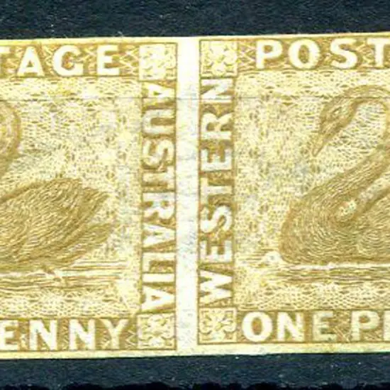 18641d bistre imperforate plate proof with wmk ...