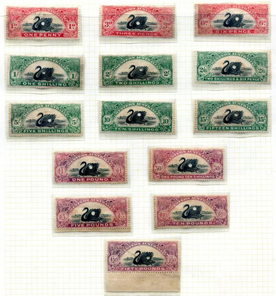 1904 1d to £50 Waterlow & Son Day proofs on wmked ... Image 1++