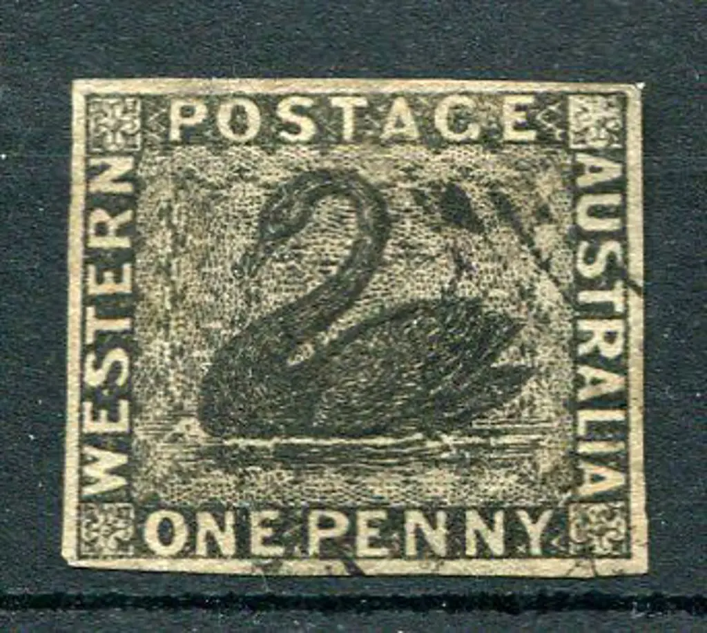 1854 1d black with good clear even margins & fine ... Image 1++