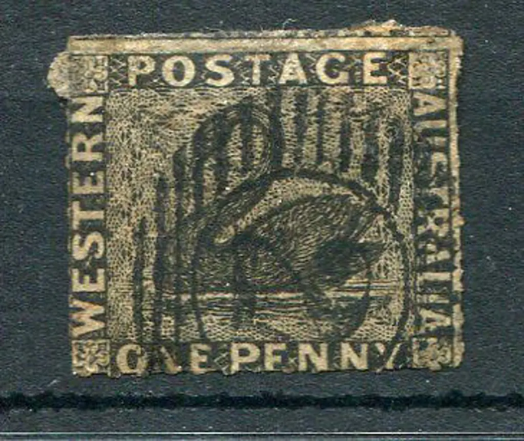 1854 1d black with 7½ to 14 roulette. Fine used ... Image 1++