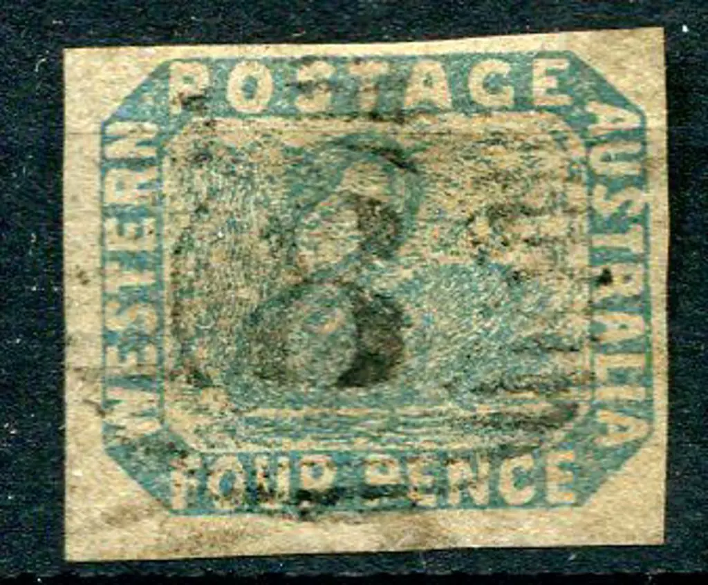 1854 4d blue verging on slate-blue. Fine used with ... Image 1++