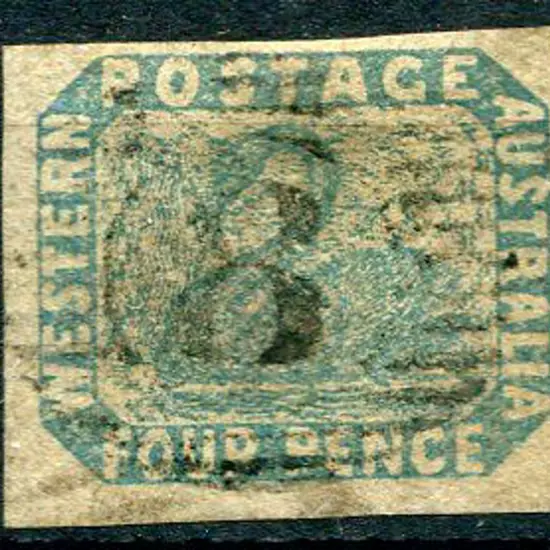 1854 4d blue verging on slate-blue. Fine used with ...