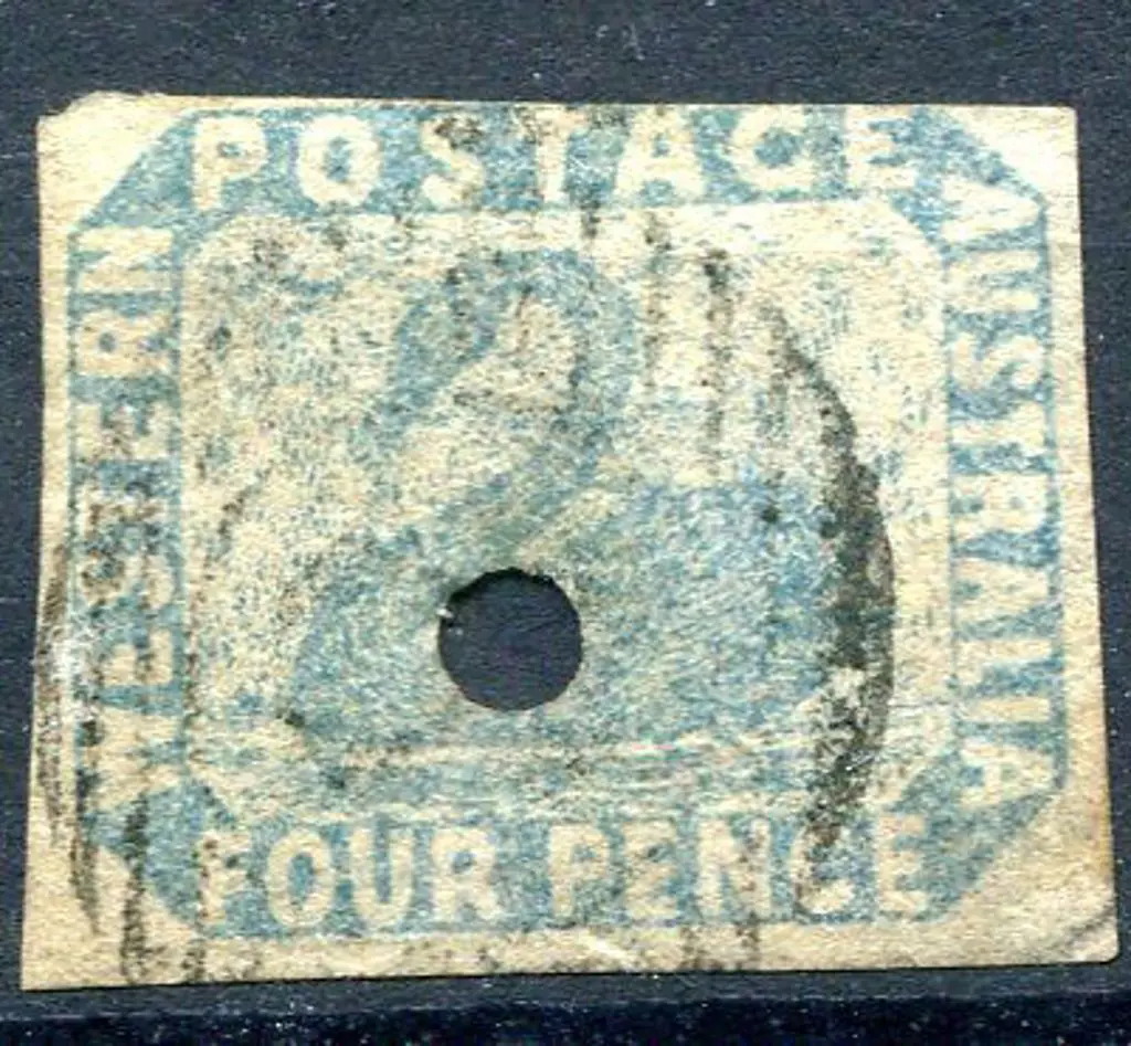 1854 4d pale blue with small commissariat ... Image 1++