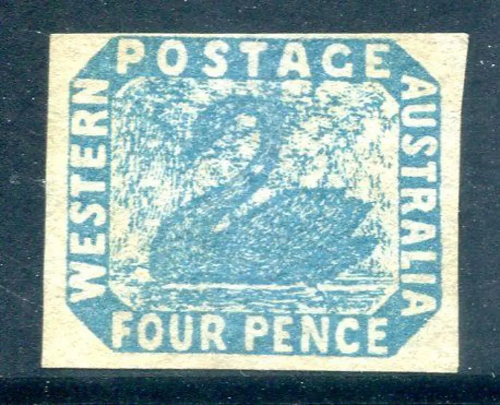 1854 4d blue with 3 generous margins, close at top ... Image 1++