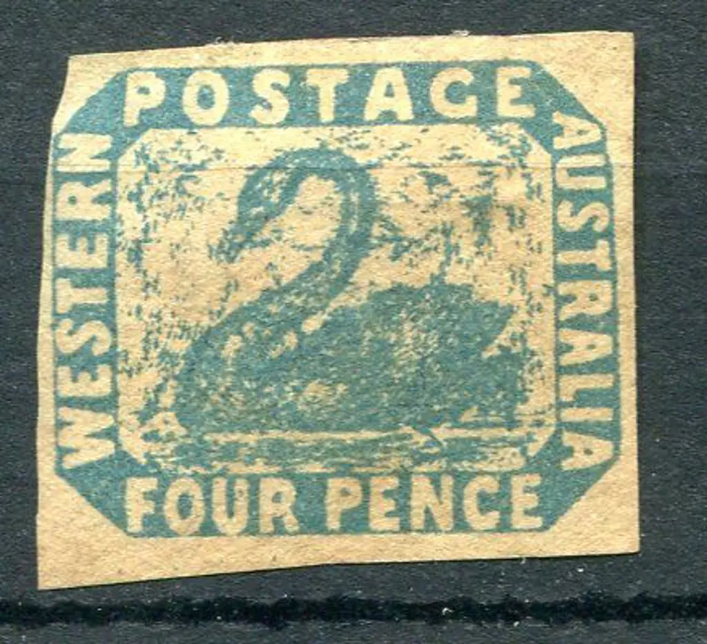 1854 4d blue with clear even margins. Fine used ... Image 1++